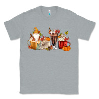 Heather Grey Fall Gnome Coffee Cups Classic Tee - MaliasSmallBusiness