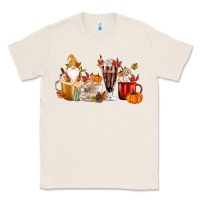 Natural Fall Gnome Coffee Cups Classic Tee - MaliasSmallBusiness