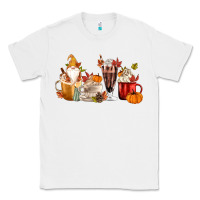White Fall Gnome Coffee Cups Classic Tee - MaliasSmallBusiness