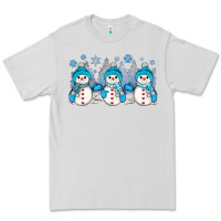 Dove Grey snowman winter Premium Tee - JahusDesignShop