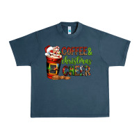 Midnight Navy Coffee and Christmas cheer Urban Heavy Tee - NancyCooperArtShop