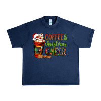 Navy Coffee and Christmas cheer Urban Heavy Tee - NancyCooperArtShop