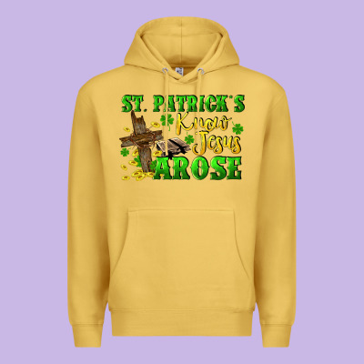 St. Patrick's Know Jesus Arose Premium Hoodie Designed By Cowgirlartshop