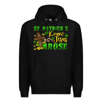 Black St. Patrick's know Jesus arose Premium Hoodie - CowGirlArtShop