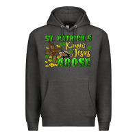Charcoal Heather St. Patrick's know Jesus arose Premium Hoodie - CowGirlArtShop