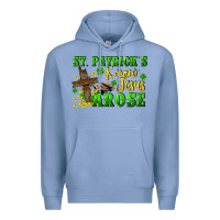 Colony Blue St. Patrick's know Jesus arose Premium Hoodie - CowGirlArtShop