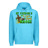 Ocean Blue St. Patrick's know Jesus arose Premium Hoodie - CowGirlArtShop