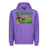 Purple St. Patrick's know Jesus arose Premium Hoodie - CowGirlArtShop