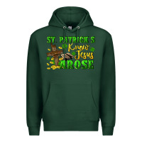 Sports Green St. Patrick's know Jesus arose Premium Hoodie - CowGirlArtShop