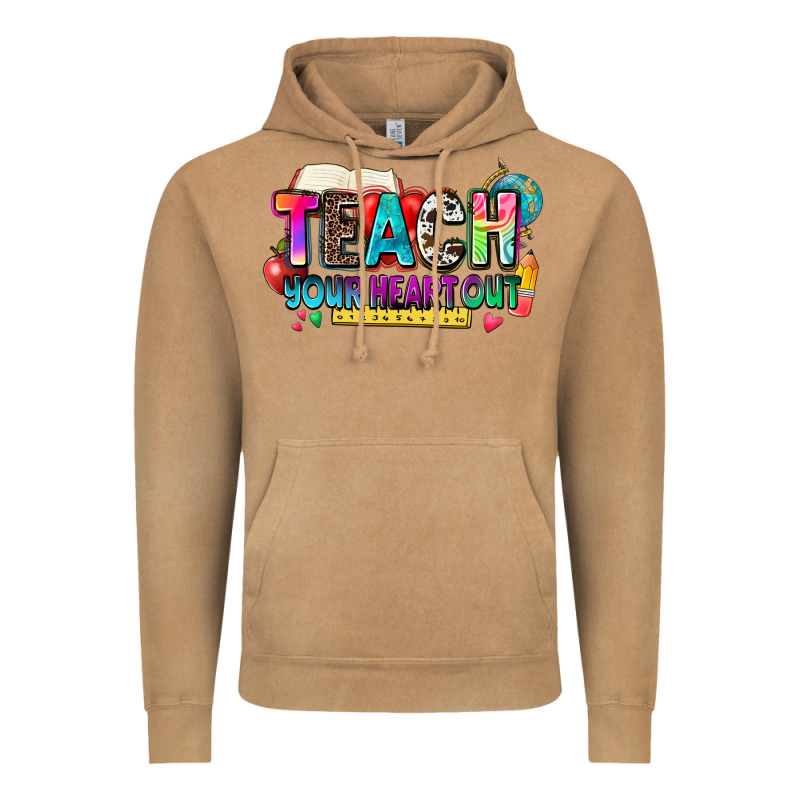 Teach Your Heart Out Vintage Hoodie by NancyCooperArtShop | Teevron