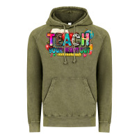Vintage Olive teach your heart out Vintage Hoodie - NancyCooperArtShop