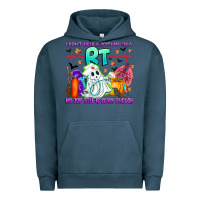 Pigment Midnight Navy respiratory therapist halloween humor Urban Hoodie - CowhideDigitalArt