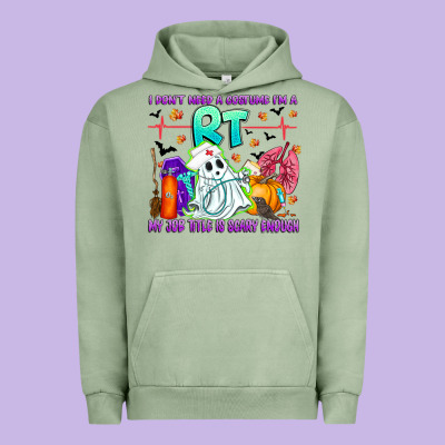 Respiratory Therapist Halloween Humor Urban Hoodie Designed By Cowhidedigitalart