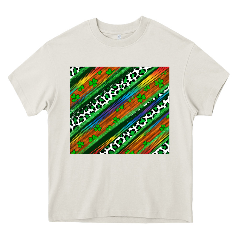 St Patricks Day Leopard Rainbow Heavy Core Tee by Artiststas | Teevron