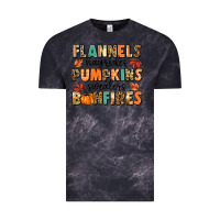 Cloud Black flannels hayrides pumpkinsbonfires Vintage Tee - MaliasSmallBusiness