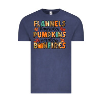 Vintage Denim flannels hayrides pumpkinsbonfires Vintage Tee - MaliasSmallBusiness