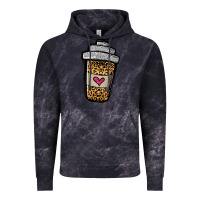 Cloud Black leopard glitter coffee cup Vintage Hoodie - Jasminsmagicworld