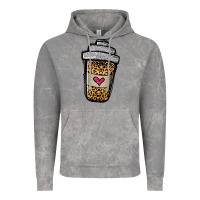 Cloud Rock leopard glitter coffee cup Vintage Hoodie - Jasminsmagicworld