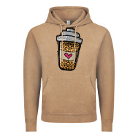 Vintage Coffee leopard glitter coffee cup Vintage Hoodie - Jasminsmagicworld