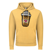 Leopard Glitter Coffee Cup Vintage Hoodie | Teevron