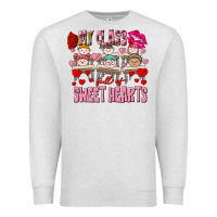 Oatmeal Heather Valentine's Day my class is full of sweet hearts Premium Sweatshirt - FaDigitalArtStudio