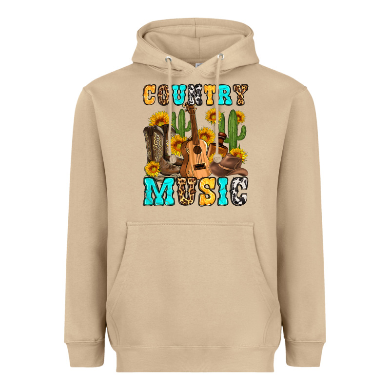Country Music Western Olivia Heavyweight Hoodie by OliviaCreatesArt | Teevron