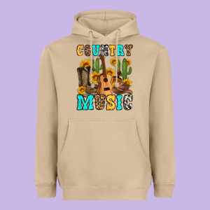 Country Music Western Olivia Heavyweight Hoodie Designed By Oliviacreatesart
