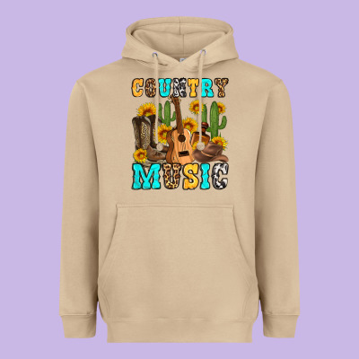 Country Music Western Olivia Heavyweight Hoodie Designed By Oliviacreatesart
