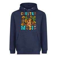 Navy country music western olivia Heavyweight Hoodie - OliviaCreatesArt