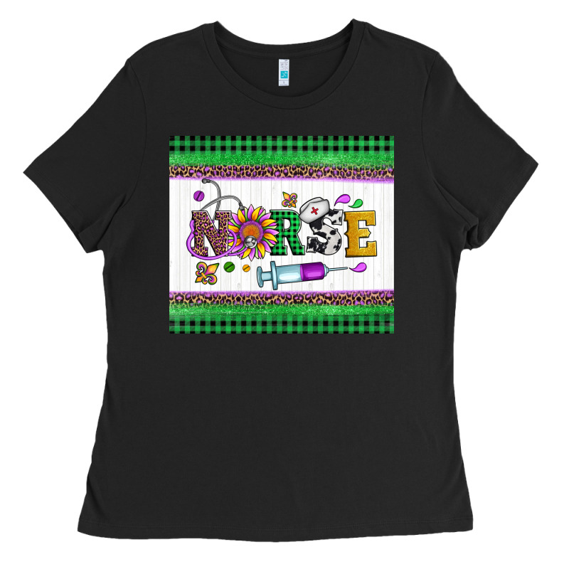 Mardi Gras Nurse Ladies Tee by Artiststas | Teevron