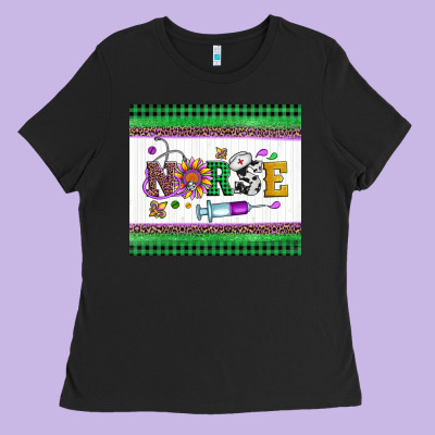 Mardi Gras Nurse Ladies Tee Designed By Artiststas