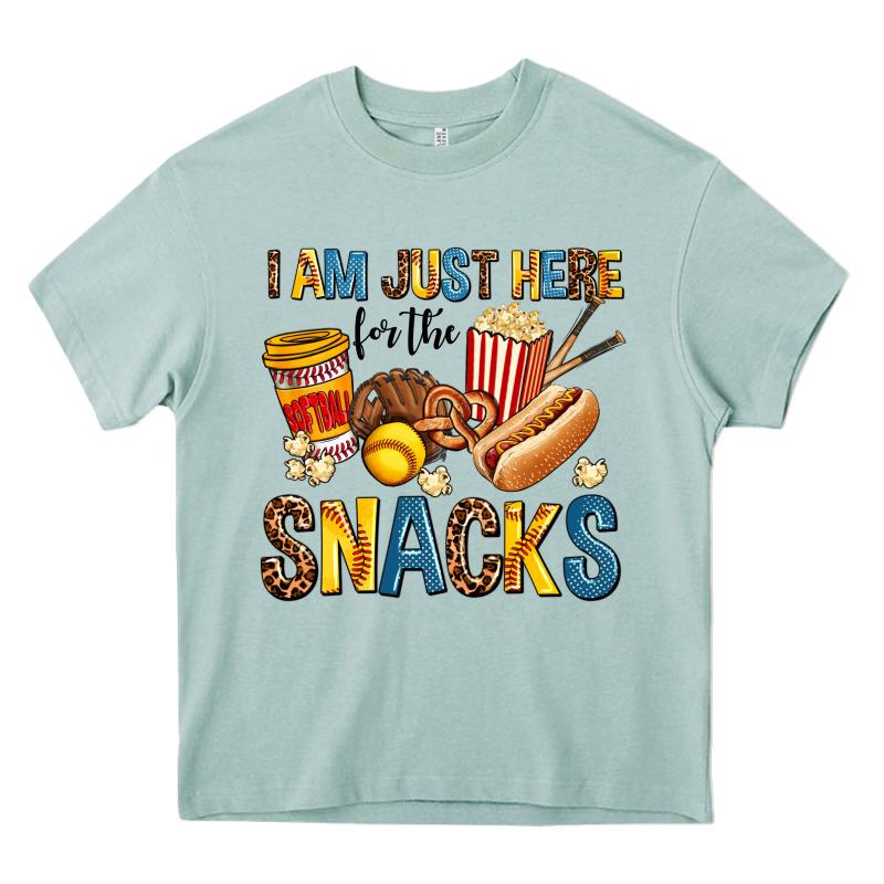 I Am Just Here For The Snacks Heavy Core Tee by AdoDesignShop | Teevron