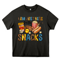 Asphalt i am just here for the snacks Heavy Core Tee - AdoDesignShop