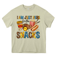 Mossy i am just here for the snacks Heavy Core Tee - AdoDesignShop