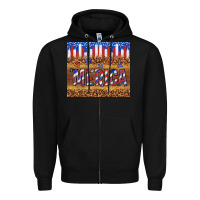 Black 'merica Zipper Hoodie - TumblerDesignByShophia