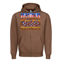 Chestnut 'merica Zipper Hoodie - TumblerDesignByShophia