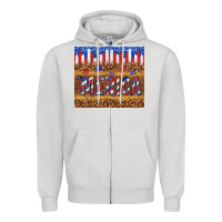 Dove Grey 'merica Zipper Hoodie - TumblerDesignByShophia
