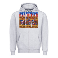 Heather Grey 'merica Zipper Hoodie - TumblerDesignByShophia