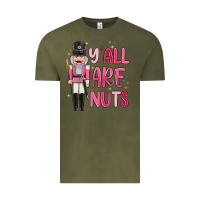 Vintage Olive yall are nuts Vintage Tee - MaliasSmallBusiness
