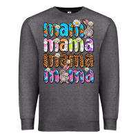 Charcoal Heather Easter mama mama mama Premium Sweatshirt - OliviaCreatesArt
