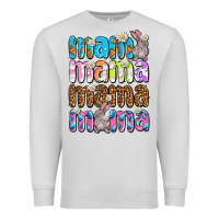 Dove Grey Easter mama mama mama Premium Sweatshirt - OliviaCreatesArt
