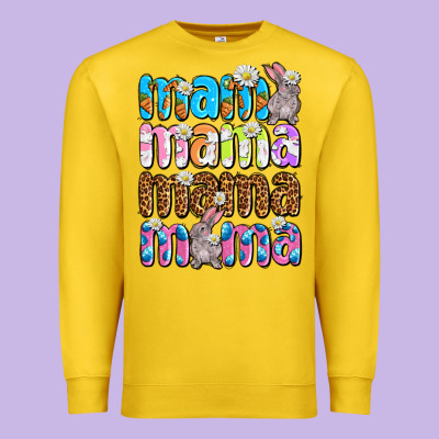 Easter Mama Mama Mama Premium Sweatshirt Designed By Oliviacreatesart