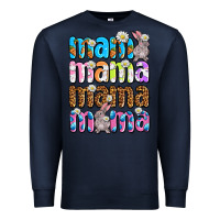 Navy Easter mama mama mama Premium Sweatshirt - OliviaCreatesArt
