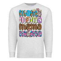 Oatmeal Heather Easter mama mama mama Premium Sweatshirt - OliviaCreatesArt