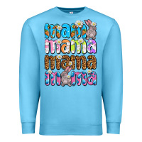 Ocean Blue Easter mama mama mama Premium Sweatshirt - OliviaCreatesArt