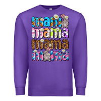 Purple Easter mama mama mama Premium Sweatshirt - OliviaCreatesArt