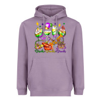 Lavender drink drank drunk mardi gras wine glasses olivia Heavyweight Hoodie - OliviaCreatesArt