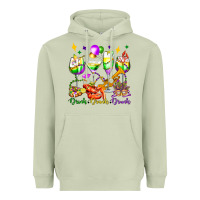 Matcha drink drank drunk mardi gras wine glasses olivia Heavyweight Hoodie - OliviaCreatesArt