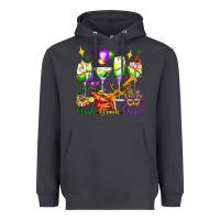 Smoke drink drank drunk mardi gras wine glasses olivia Heavyweight Hoodie - OliviaCreatesArt