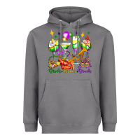Storm drink drank drunk mardi gras wine glasses olivia Heavyweight Hoodie - OliviaCreatesArt